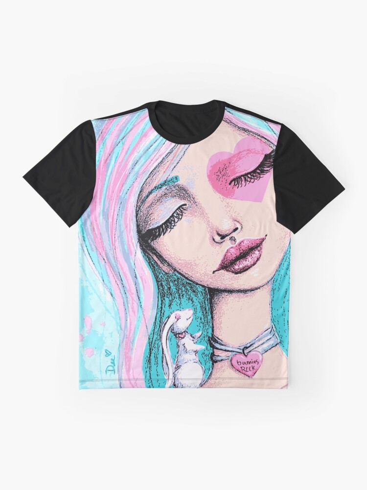 Alternate view of Bunnies Rock Graphic T-Shirt