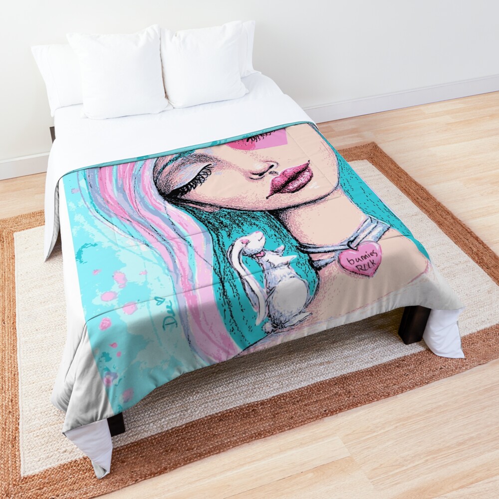 Bunnies Rock Comforter