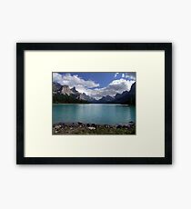Maligne Lake from Spirit Island Framed Print