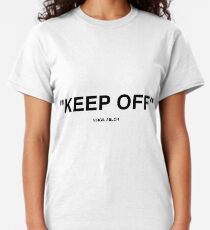 Off White Ikea Keep Off Teppich schwarz / weiß Virgil Abloh - Weihnachten St. Valentinstag Neujahr Tshirt Geschenkidee für Jungen Mädchen Frauen Männer Classic T-Shirt