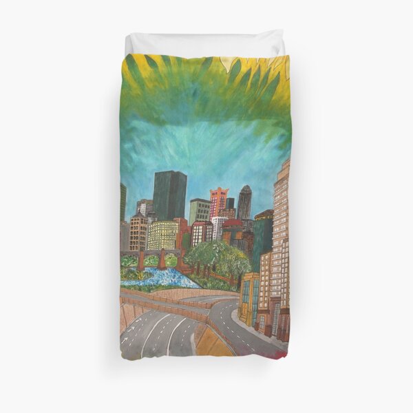 City - vivid Duvet Cover