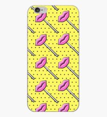 Vinilo o funda para iPhone Piruletas Kiss - lunares amarillos