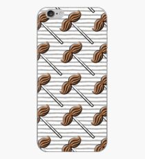 Vinilo o funda para iPhone Paletas de bigote - rayas grises
