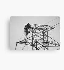 electric linesmen 2 Canvas Print