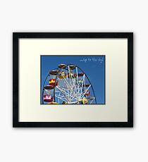 Up to the sky! -Big Wheel, Scarborough. Framed Print
