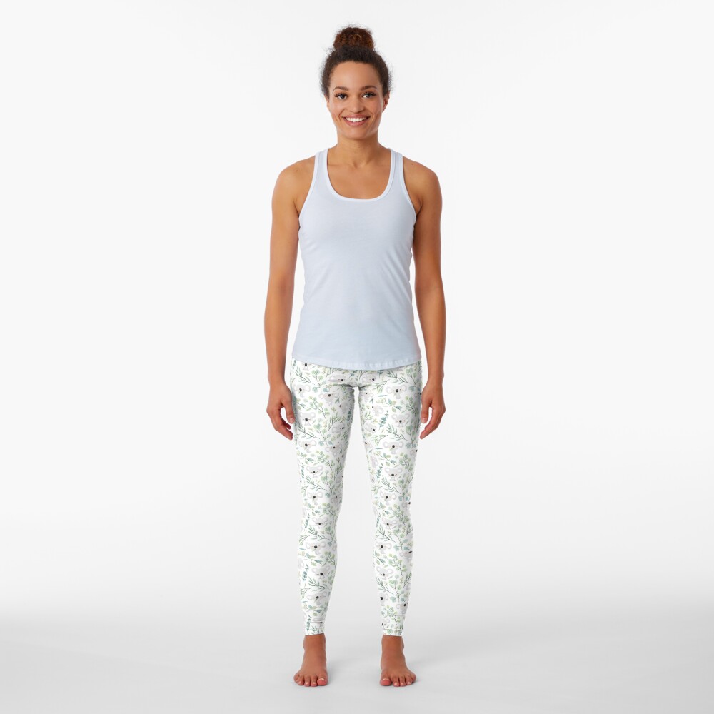 Koala and Eucalyptus Pattern Leggings