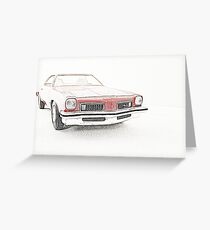 Classic car Cutlass Greeting Card