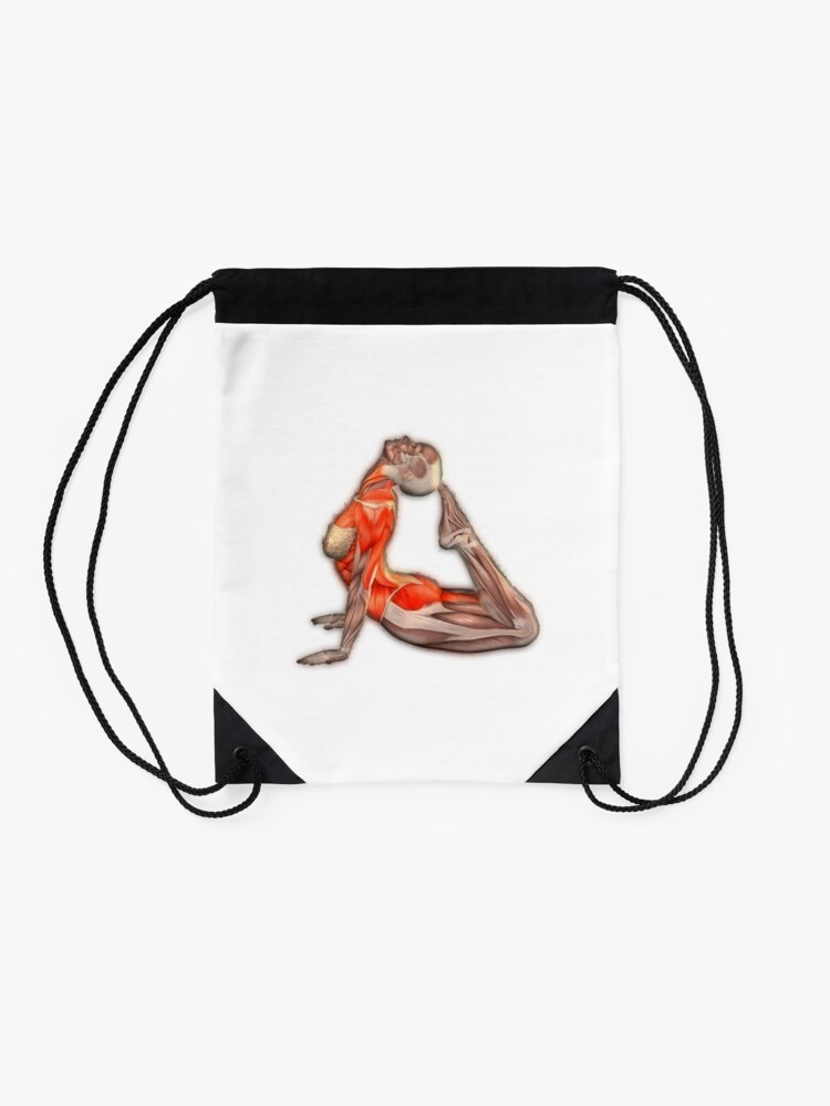 Sac à cordon ''Dessins Musculo-squelettique des positions de Yoga' : autre vue