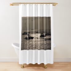 Lamlash Bay in the morning Shower Curtain