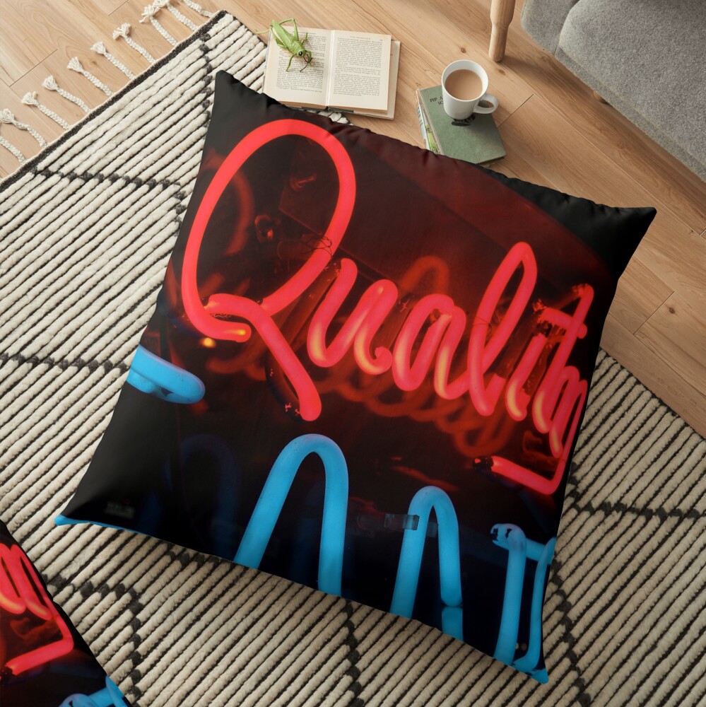 Quality in Neon Floor Pillow