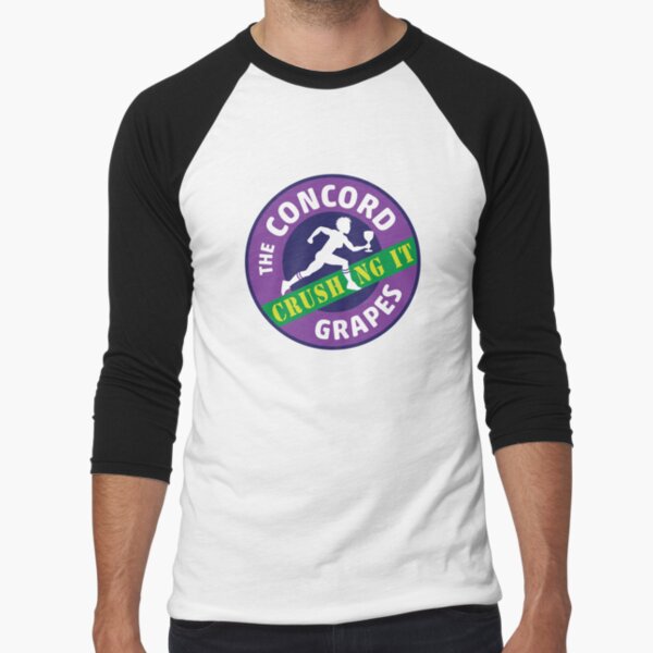 Concord Grapes - Crushing It Baseball ¾ Sleeve T-Shirt
