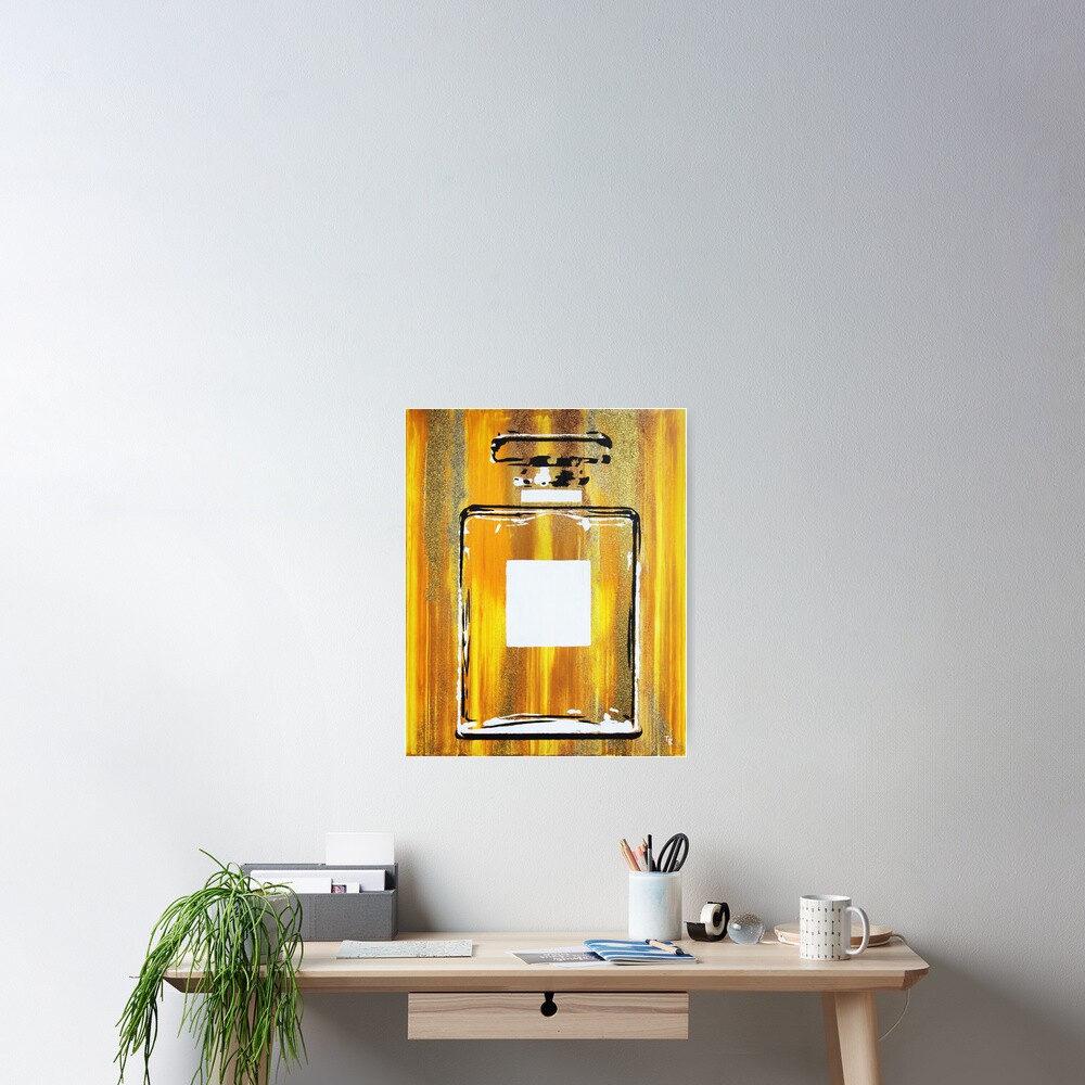 Yellow 5 Perfume Bottle Poster