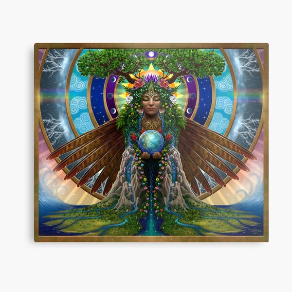 Gaia: Sacred System Metal Print