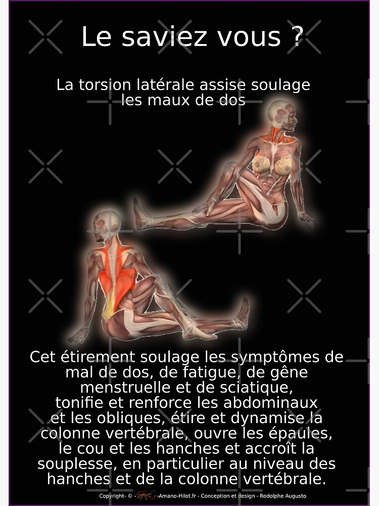 « Planches Musculo-squelettique des positions de Yoga - N°6 » par rodolphe-a
