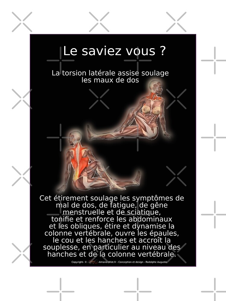 « Planches Musculo-squelettique des positions de Yoga - N°6 » par rodolphe-a