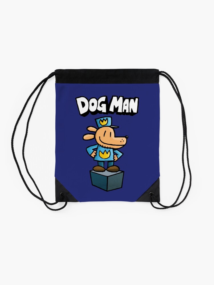Alternate view of Dog Man Drawstring Bag