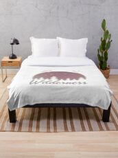 The wilderness Throw Blanket