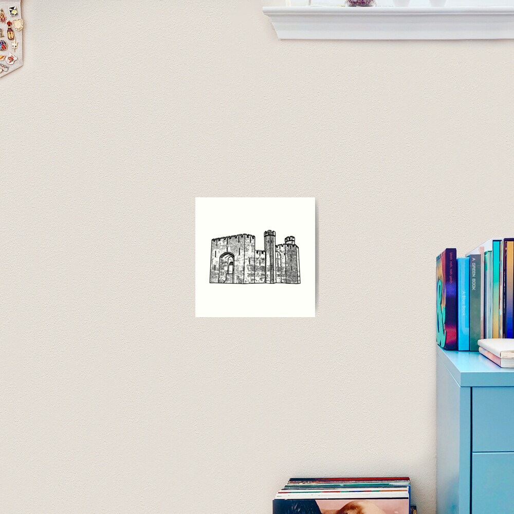 Caernarfon Castle Vector Art Print