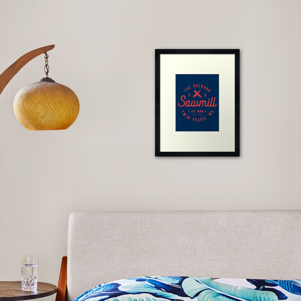 The Packard Sawmill, Twin Peaks Framed Art Print