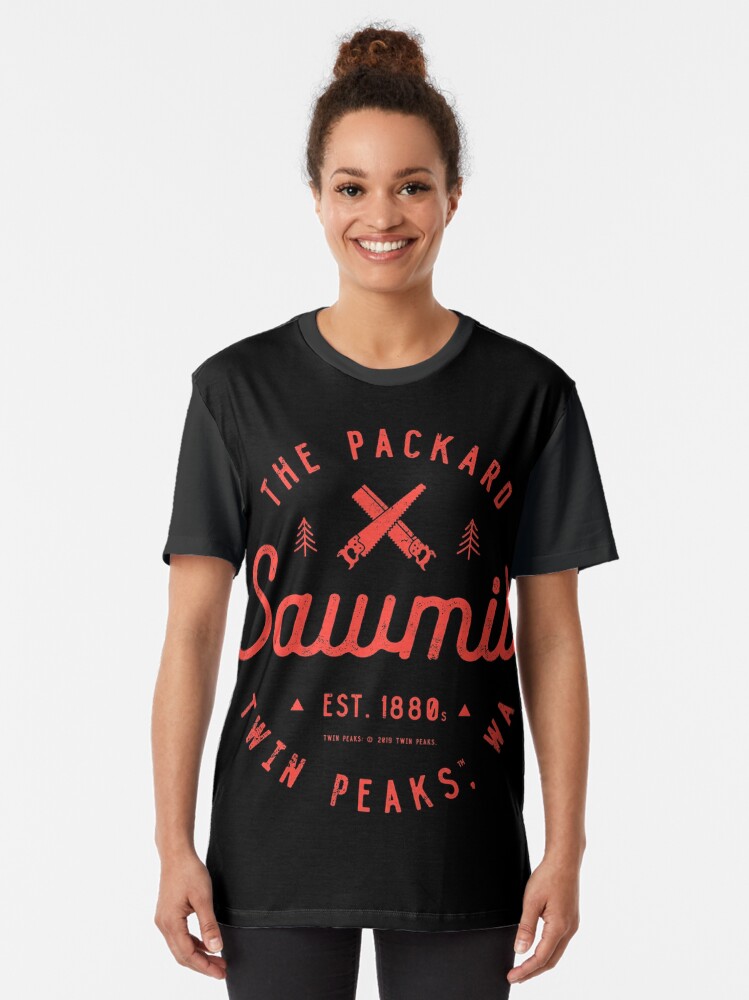 Alternate view of The Packard Sawmill, Twin Peaks Graphic T-Shirt