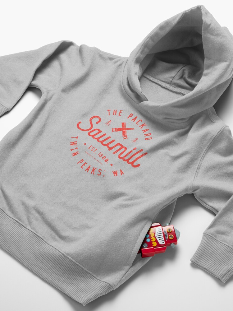 Alternate view of The Packard Sawmill, Twin Peaks Toddler Pullover Hoodie