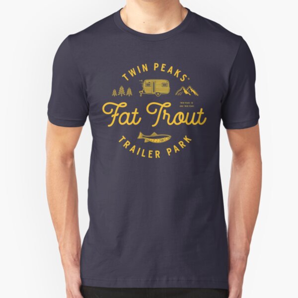 Twin Peaks Fat Trout Trailer Park Slim Fit T-Shirt