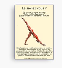 Planches Musculo-squelettique des positions de Yoga - N°27 Impression sur toile