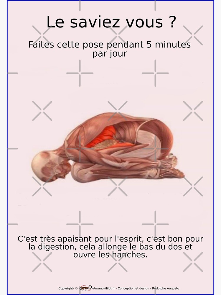 « Planches Musculo-squelettique des positions de Yoga - N°29 » par rodolphe-a