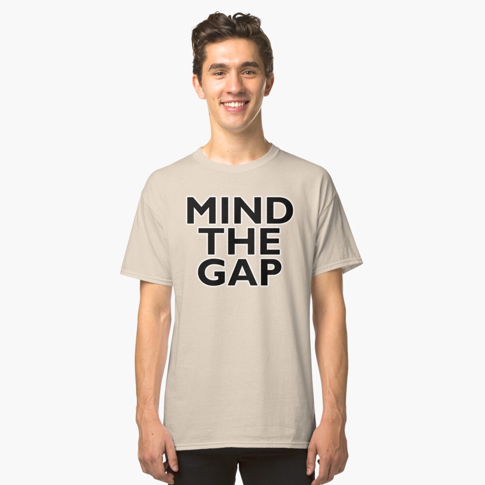 london underground mind the gap t shirt