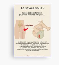 Planches Musculo-squelettique des positions de Yoga - N°37 Impression sur toile