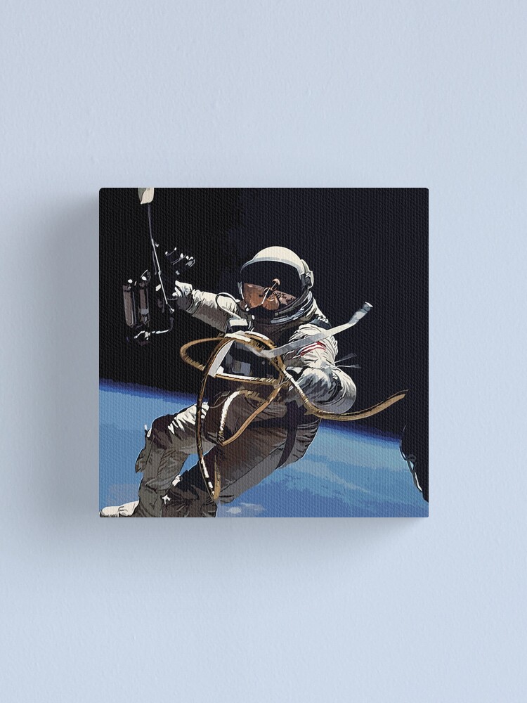 Alternate view of Astronaut Ed White's Spacewalk Colour Vector Art Canvas Print