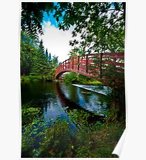 Rainbow Bridge with super wide angle Poster