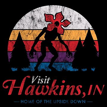 Hawkins High School Vintage Distressed Creepy Cute College Demogorgon  Mascot Shirt, hoodie, sweater, long sleeve and tank top