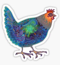 Blue Chicken Sticker
