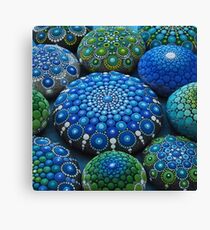 Coole Ton Mandala Stone Collection Leinwanddruck