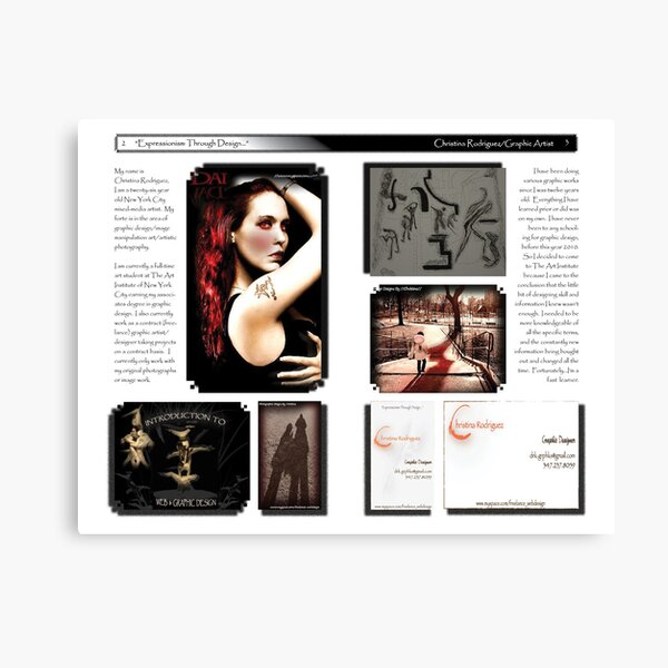Brochure Design (page 2 -3) Canvas Print