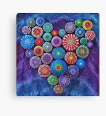 Love Rocks Mandala Stone Collection by Elspeth McLean Canvas Print