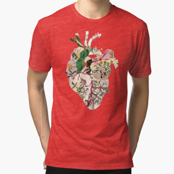 Vintage Botanical Heart Tri-blend T-Shirt