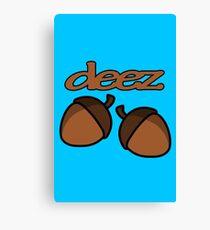 Funny deez nuts geek funny nerd Canvas Print