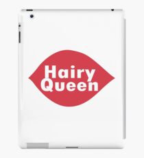 Hairy queen parody logo geek funny nerd iPad Case/Skin