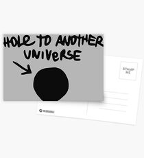 Chloes Abziehbild - Loch zu einem anderen Universum Postkarten