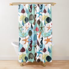 Sea Shells Shower Curtains Redbubble