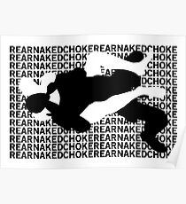 Jiu Jitsu MMA Rear Naked Choke Poster