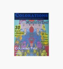 Colorations Magazine - Moment In Time Art Board Print