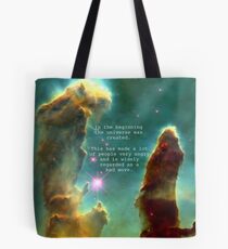 Hitchhiker's Guide Quote Tote Bag
