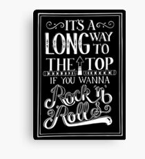 AC/DC It's a Long Way to the Top Canvas Print