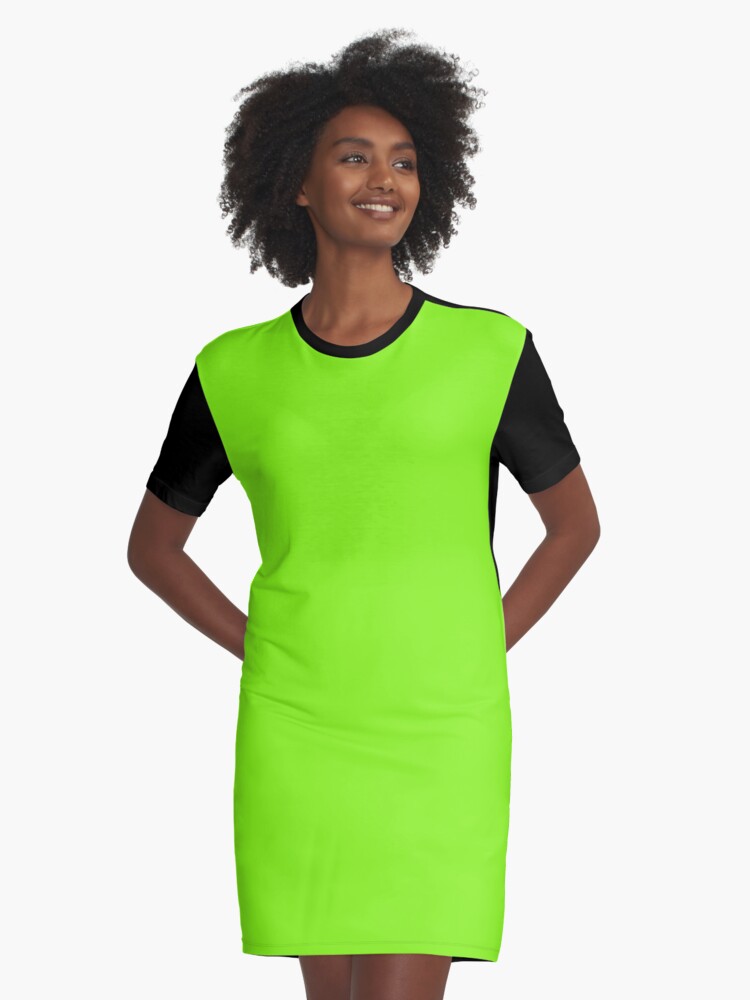 bright green shirt dress