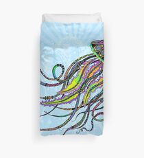 Electric Jellyfish Duvet Cover