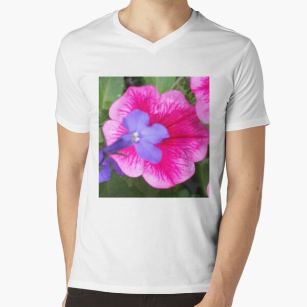 Purple and Pink Bloom Collection V-Neck T-Shirt