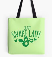 CRAZY Snake lady Tote Bag